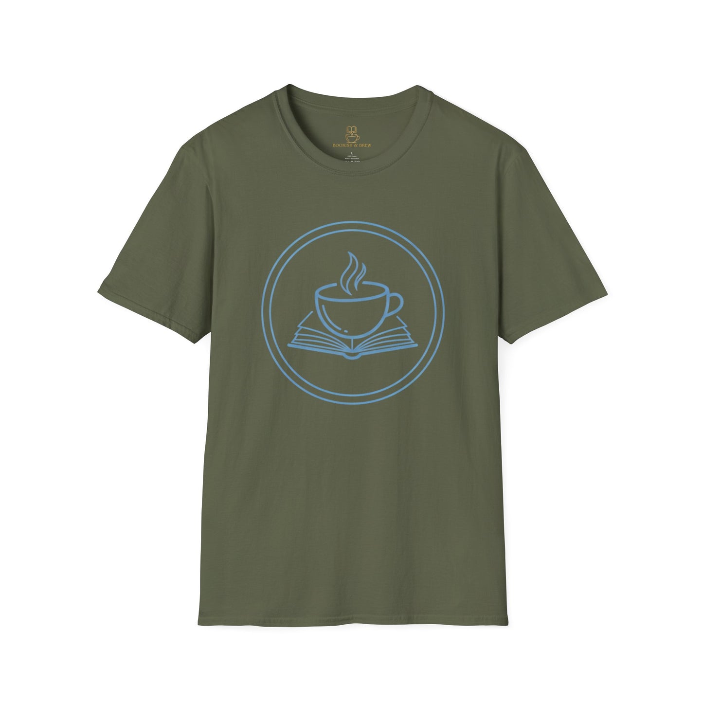 Book and Coffee Emblem T-Shirt – Minimal Bookish Apparel - BOOKISH & BREW