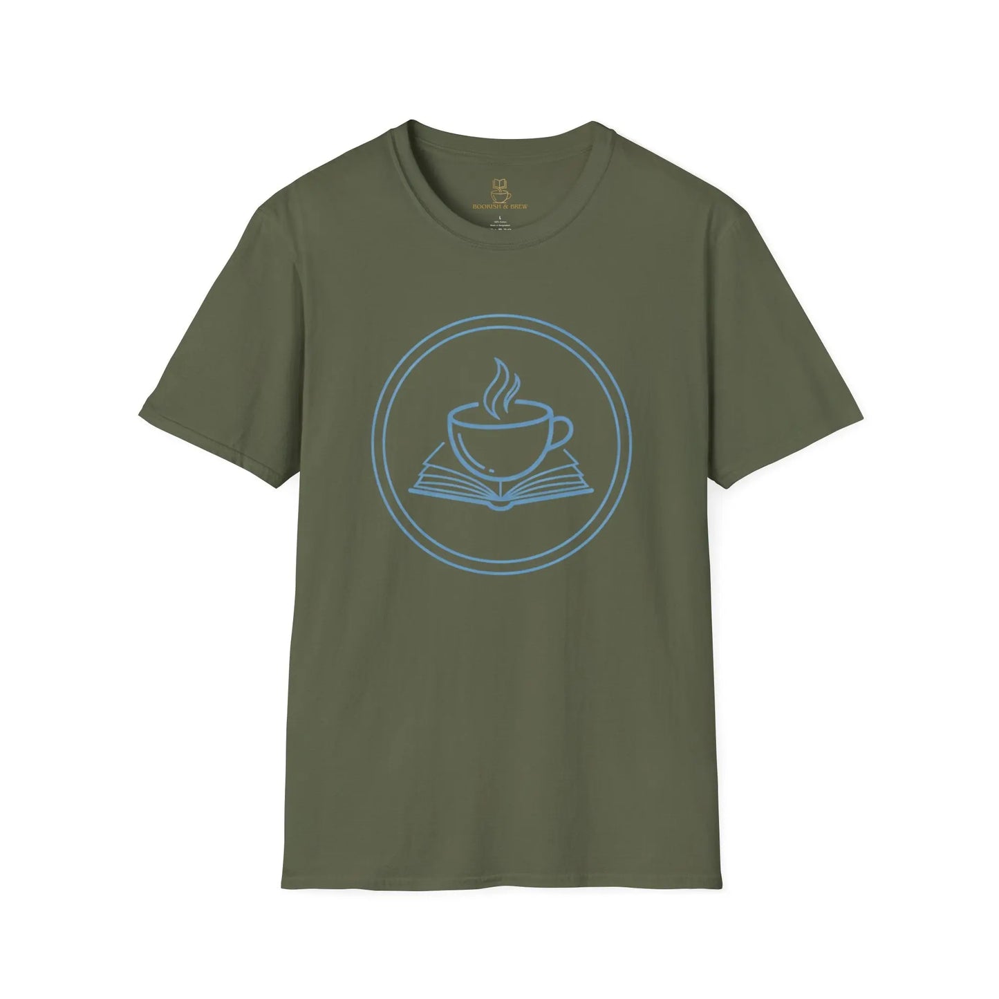 Book and Coffee Emblem T-Shirt – Minimal Bookish Apparel - BOOKISH & BREW