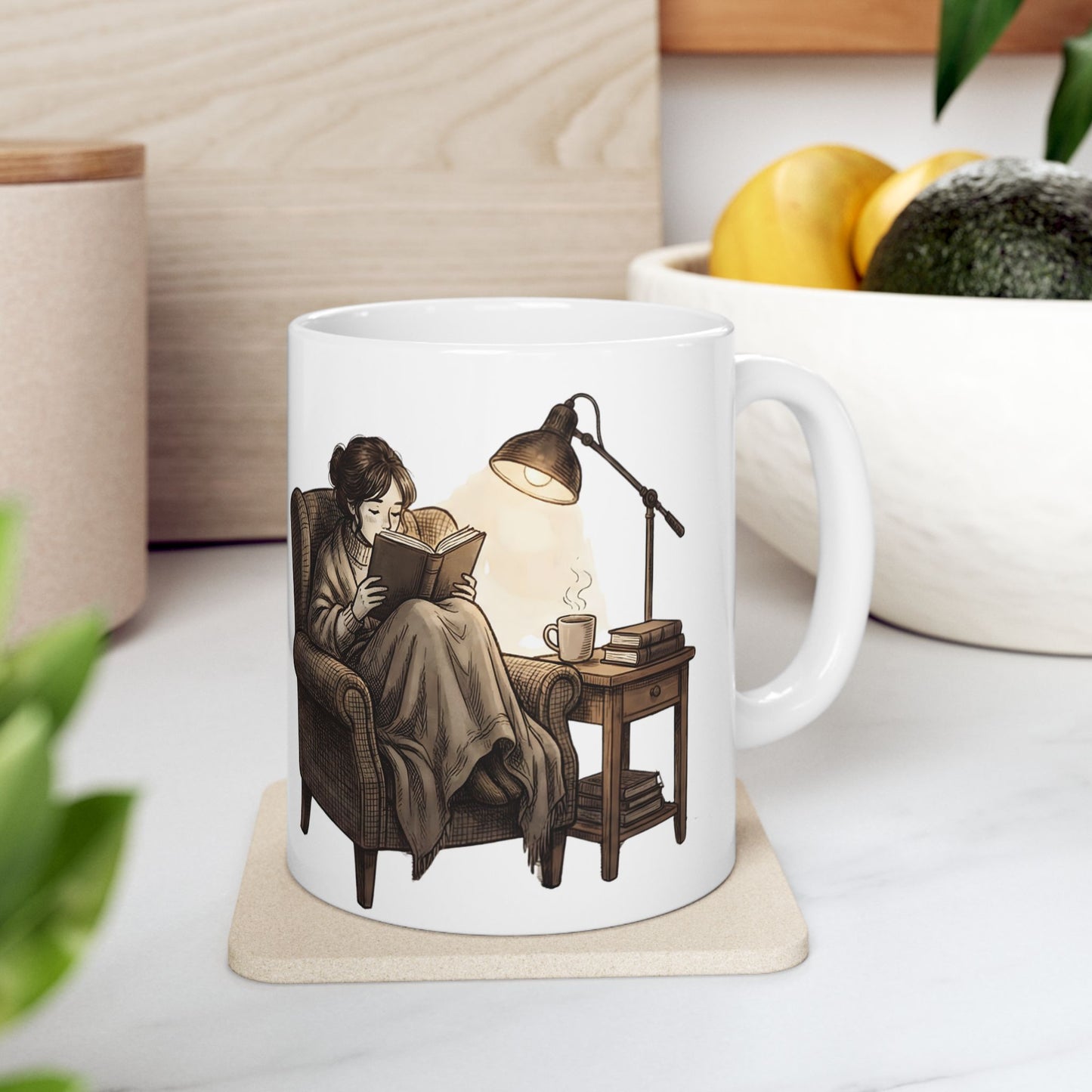 Dark Academia Book Lover Mug – Cozy Reading Coffee Cup - BOOKISH & BREW