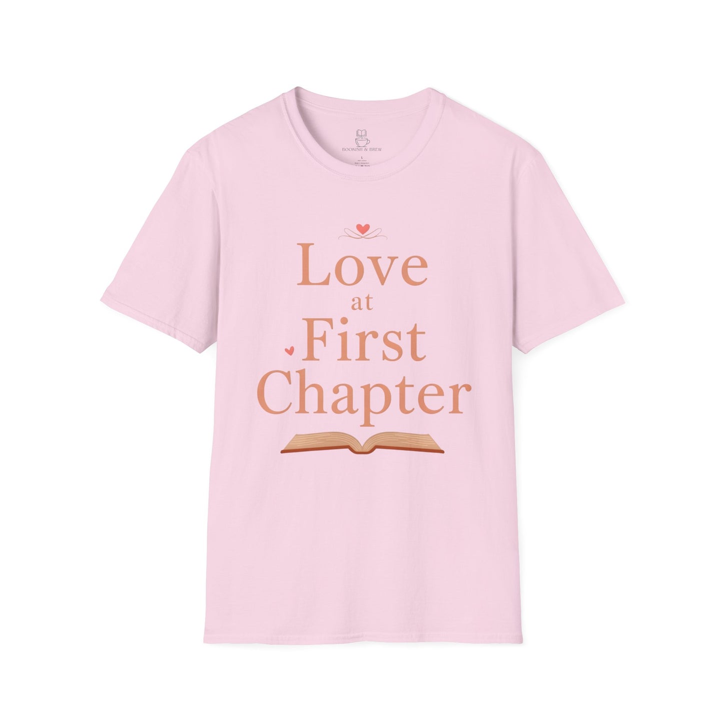 Love at First Chapter T-Shirt | Romance Reader Gift & Bookish Tee Printify