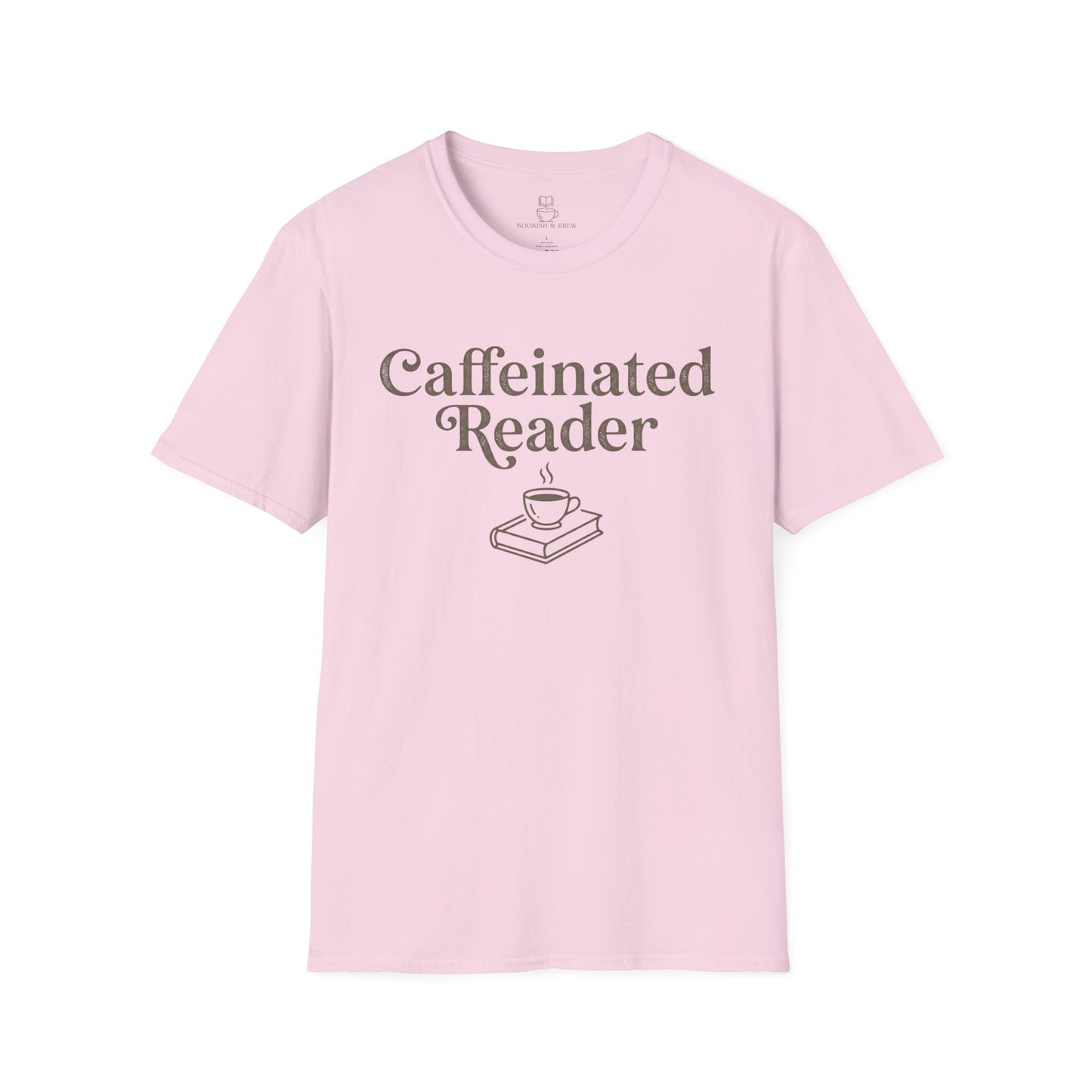 Caffeinated Reader T-Shirt – Book Lover Coffee Tee - BOOKISH & BREW