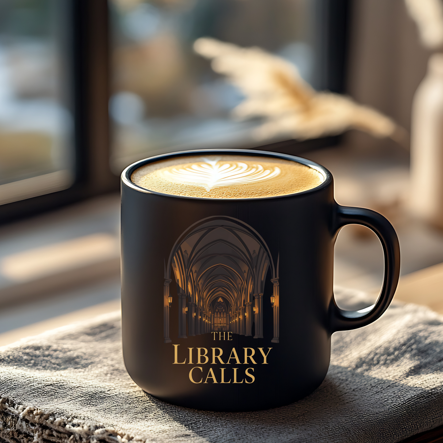 The Library Calls Mug | Gothic Library Dark Academia Coffee Cup | Reader Gift - BOOKISH & BREW