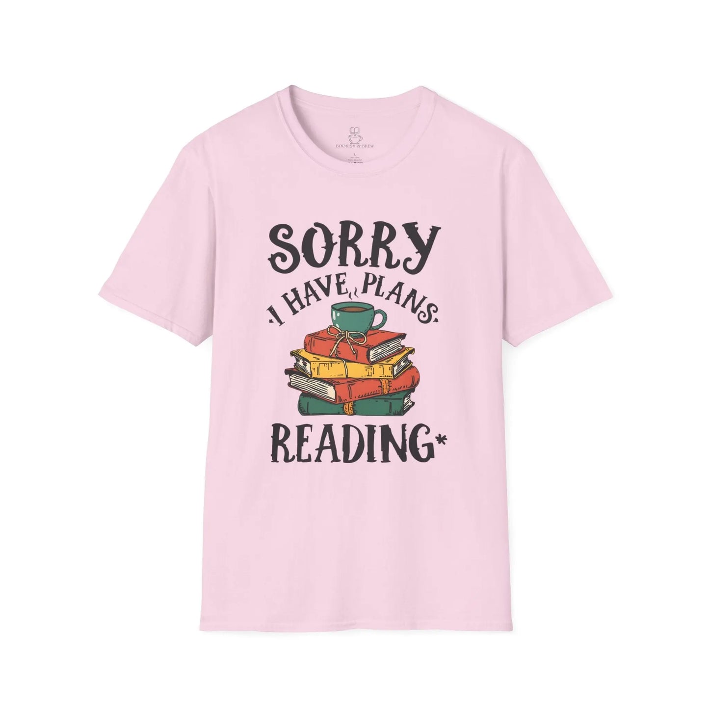Sorry I Have Plans Reading Shirt – Funny Reader Tee, Book Lover Gift, Bookworm Shirt Printify