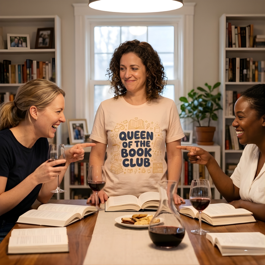 Queen of the Book Club Shirt, Funny Book Club Gift Printify