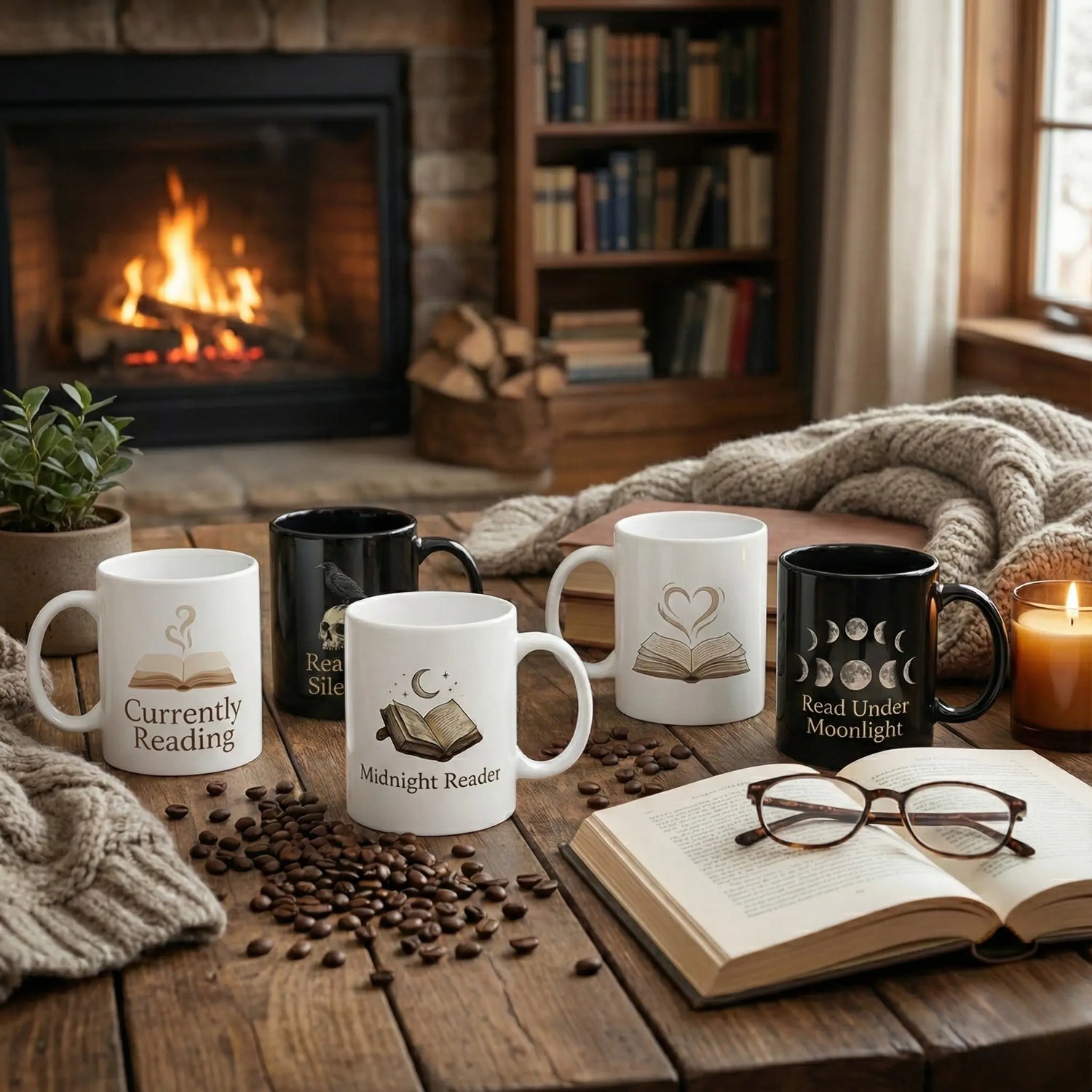 Ceramic-Coffee-Mugs BOOKISH & BREW