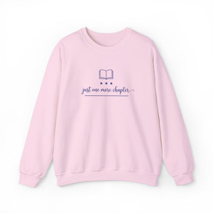 Just One More Chapter Embroidered Sweatshirt Printify