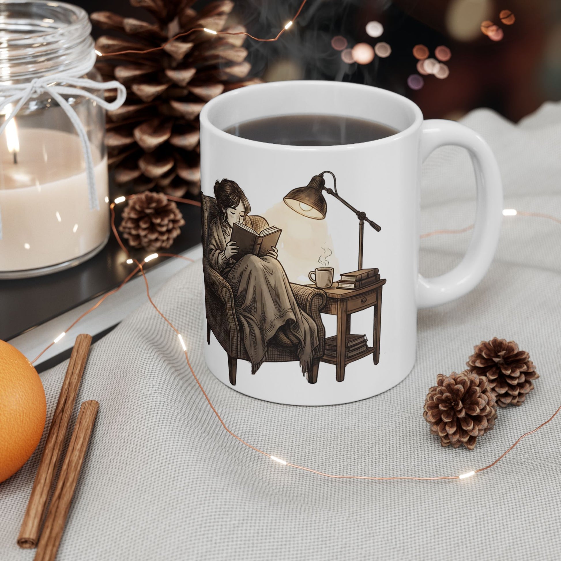 Dark Academia Book Lover Mug – Cozy Reading Coffee Cup - BOOKISH & BREW