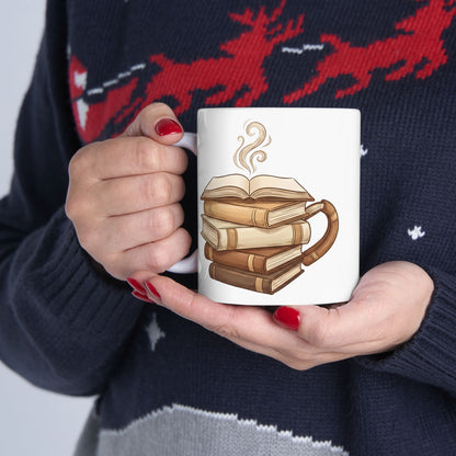 Book Lover Coffee Mug – Books Shaped as Coffee Cup Design - BOOKISH & BREW