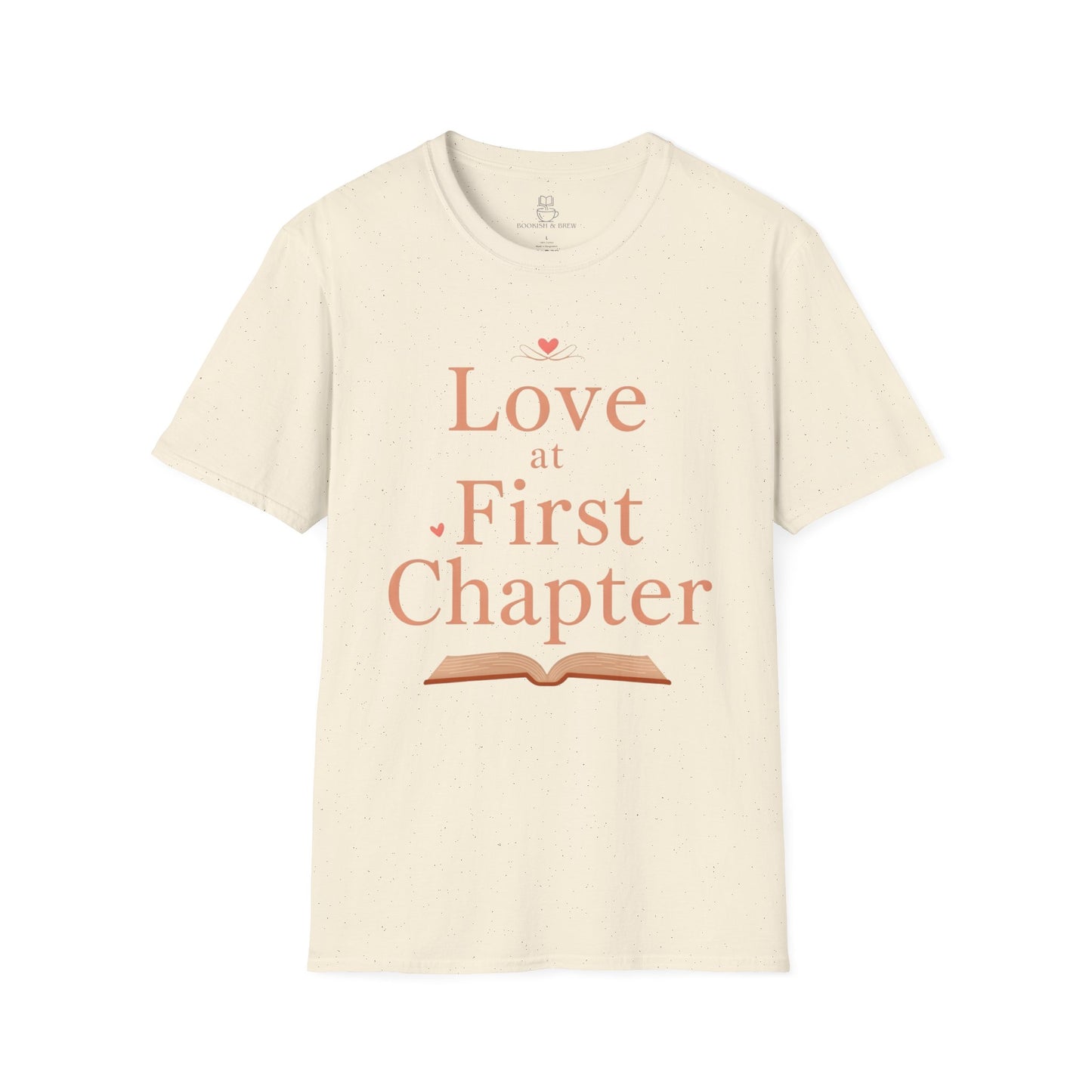 Love at First Chapter T-Shirt | Romance Reader Gift & Bookish Tee Printify