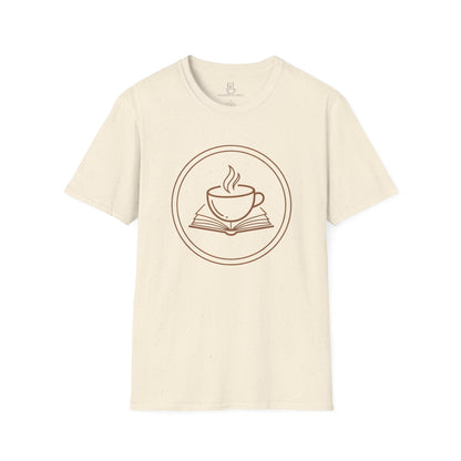 Book and Coffee Emblem T-Shirt – Minimal Bookish Apparel - BOOKISH & BREW