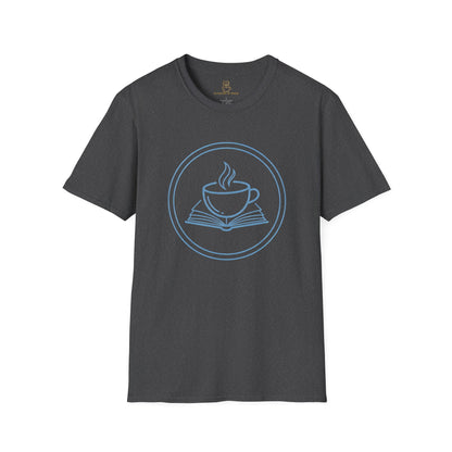 Book and Coffee Emblem T-Shirt – Minimal Bookish Apparel - BOOKISH & BREW