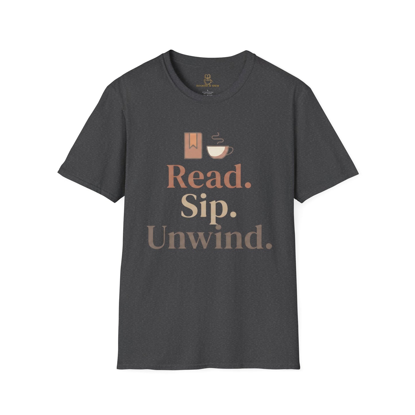 Read Sip Unwind T-Shirt – Cozy Book and Coffee Tee - BOOKISH & BREW