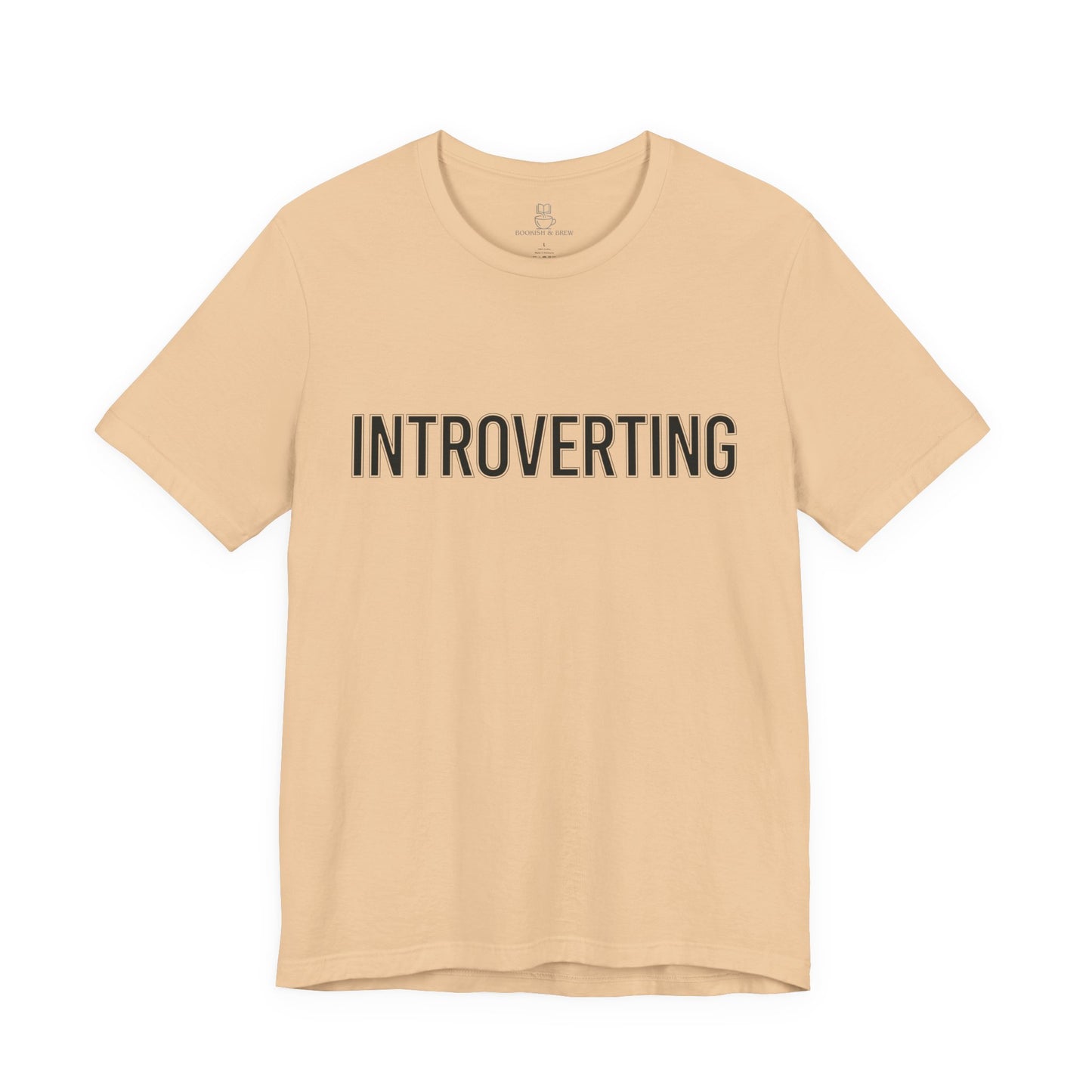 Introverting T-Shirt — Minimalist 'INTROVERTING' Graphic Tee for Introverts