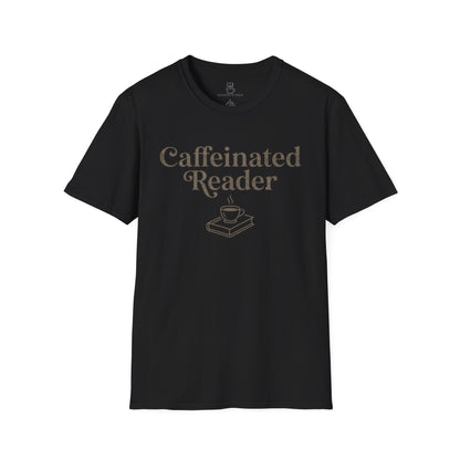 Caffeinated Reader T-Shirt – Book Lover Coffee Tee - BOOKISH & BREW