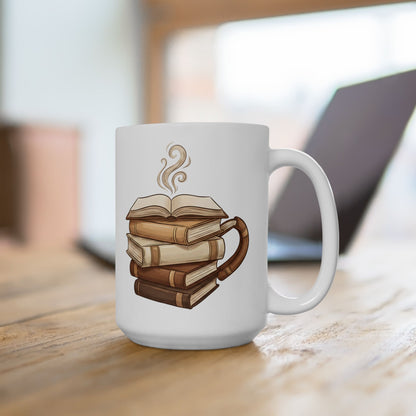 Book Lover Coffee Mug – Books Shaped as Coffee Cup Design - BOOKISH & BREW