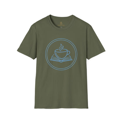 Book and Coffee Emblem T-Shirt – Minimal Bookish Apparel - BOOKISH & BREW