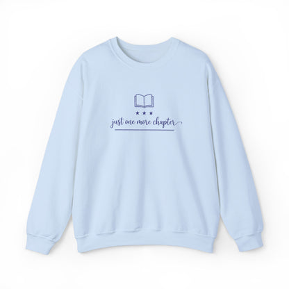 Just One More Chapter Embroidered Sweatshirt Printify