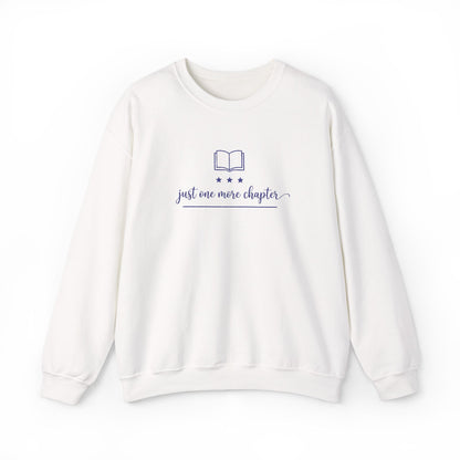 Just One More Chapter Embroidered Sweatshirt Printify