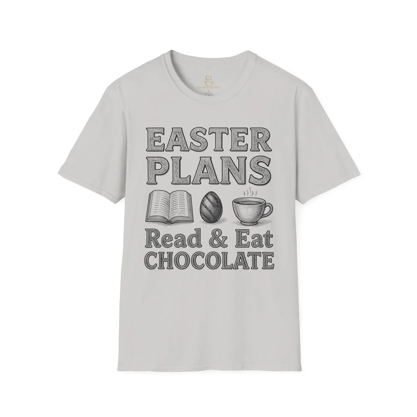 Easter T-shirt — "Read & Eat Chocolate" Holiday Tee Printify