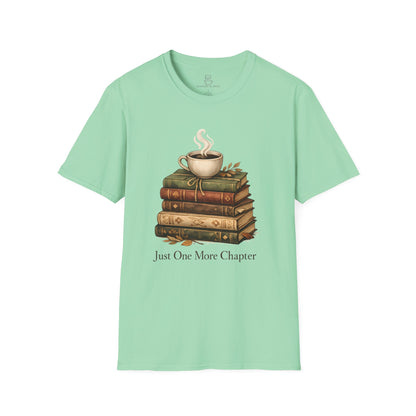 Just One More Chapter T-Shirt – Cozy Book Lover Tee