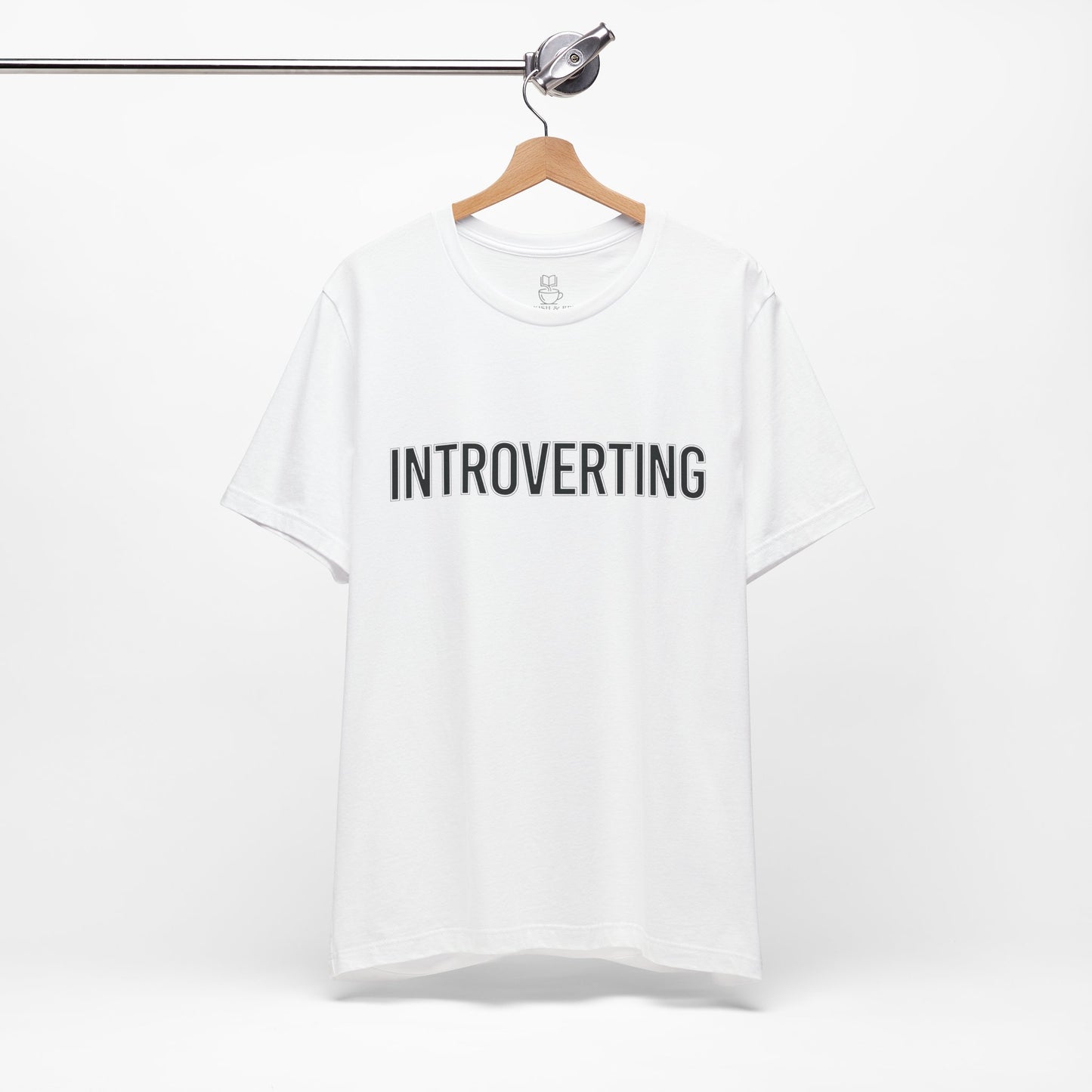 Introverting T-Shirt — Minimalist 'INTROVERTING' Graphic Tee for Introverts