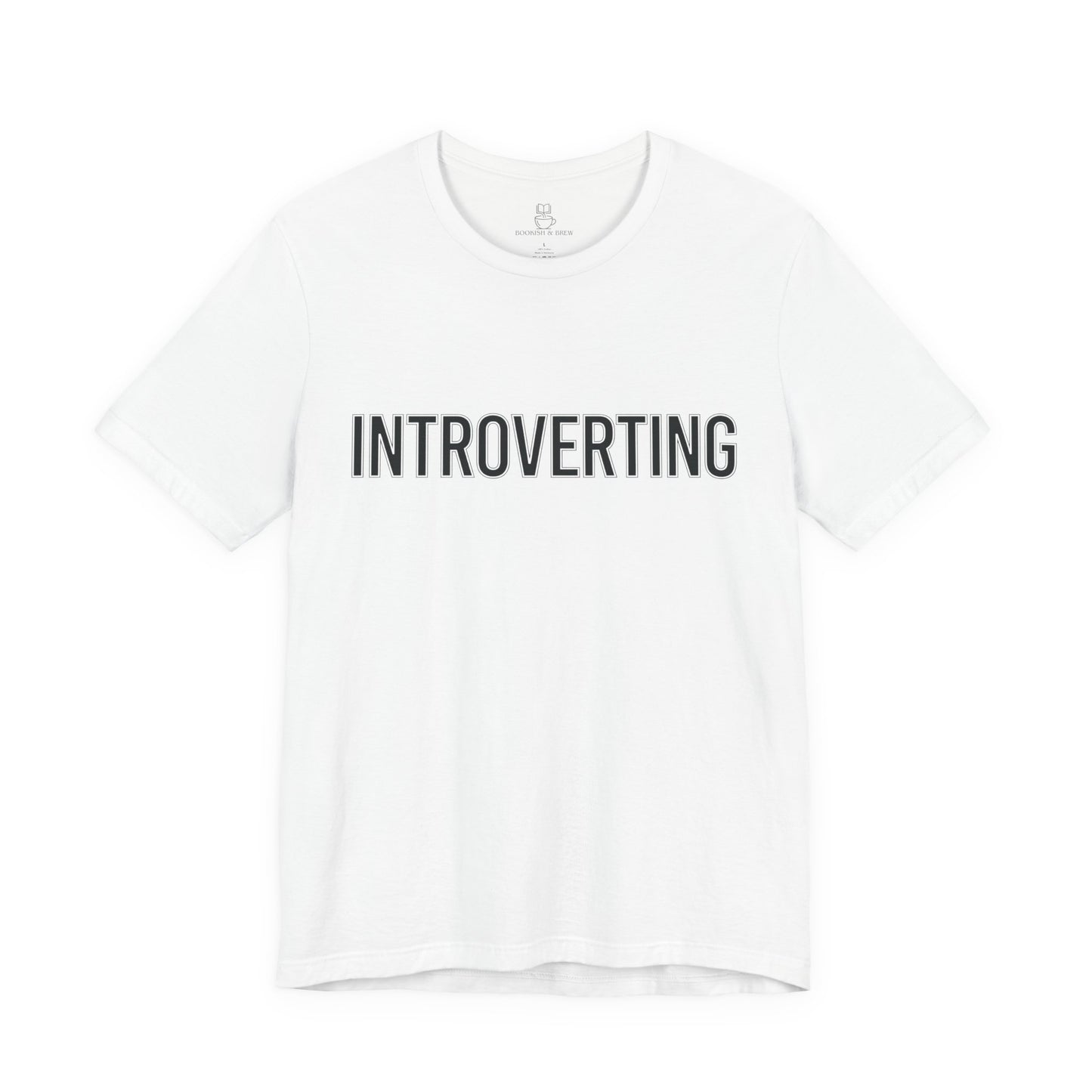 Introverting T-Shirt — Minimalist 'INTROVERTING' Graphic Tee for Introverts