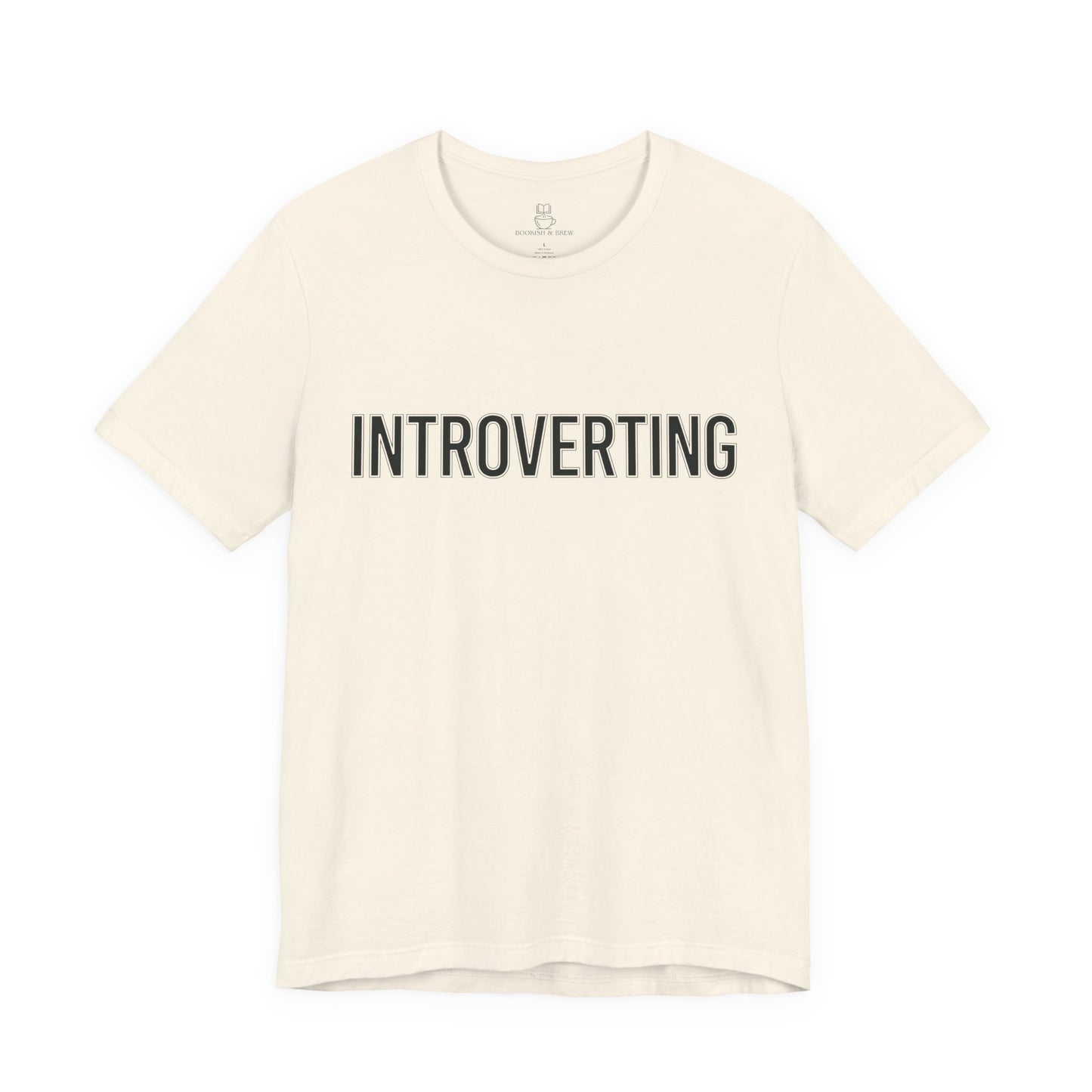 Introverting T-Shirt — Minimalist 'INTROVERTING' Graphic Tee for Introverts