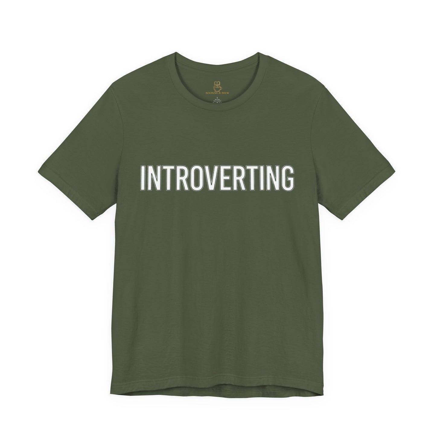 Introverting T-Shirt — Minimalist 'INTROVERTING' Graphic Tee for Introverts
