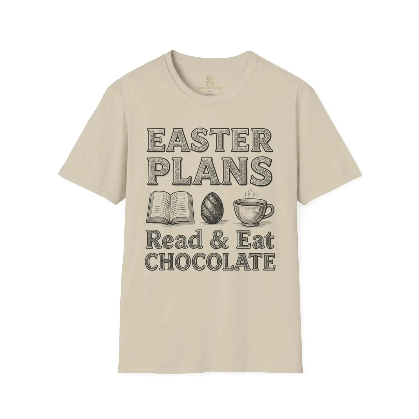 Easter T-shirt — "Read & Eat Chocolate" Holiday Tee Printify
