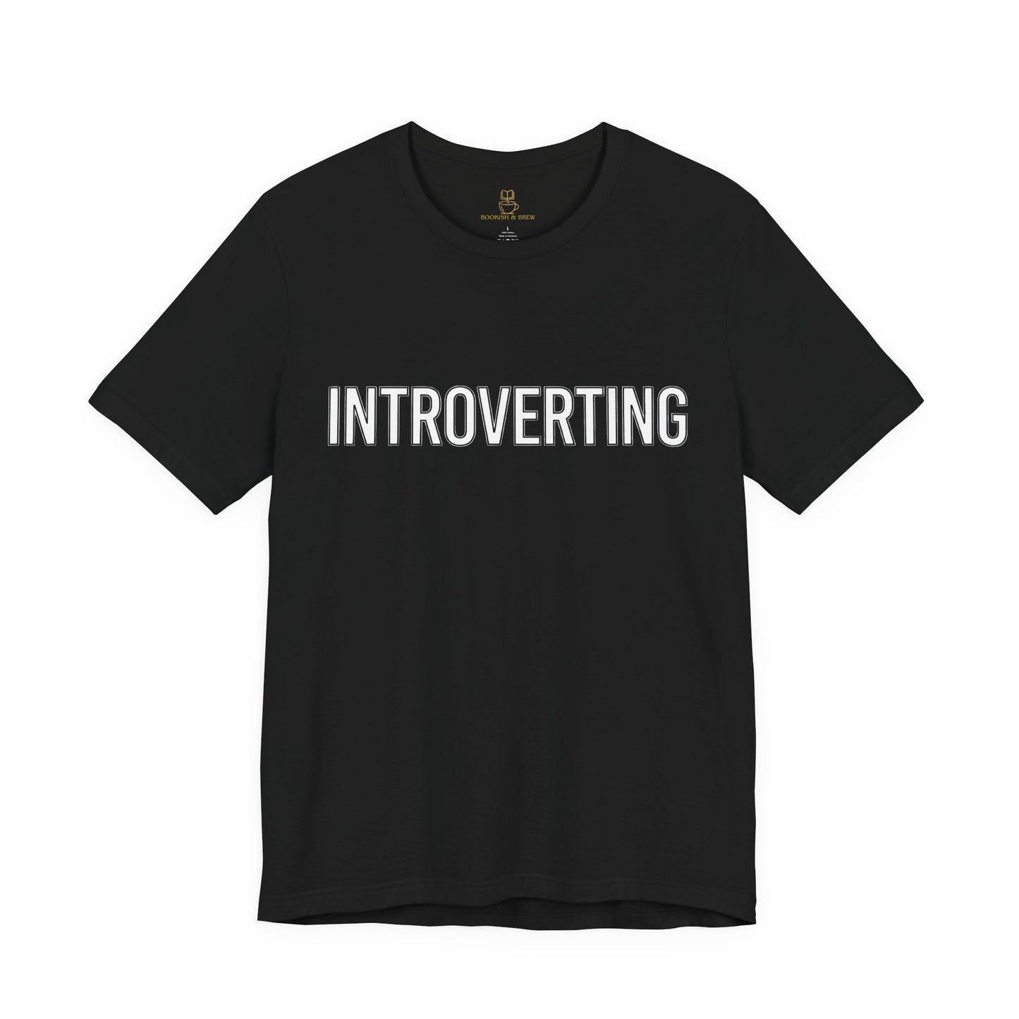 Introverting T-Shirt — Minimalist 'INTROVERTING' Graphic Tee for Introverts