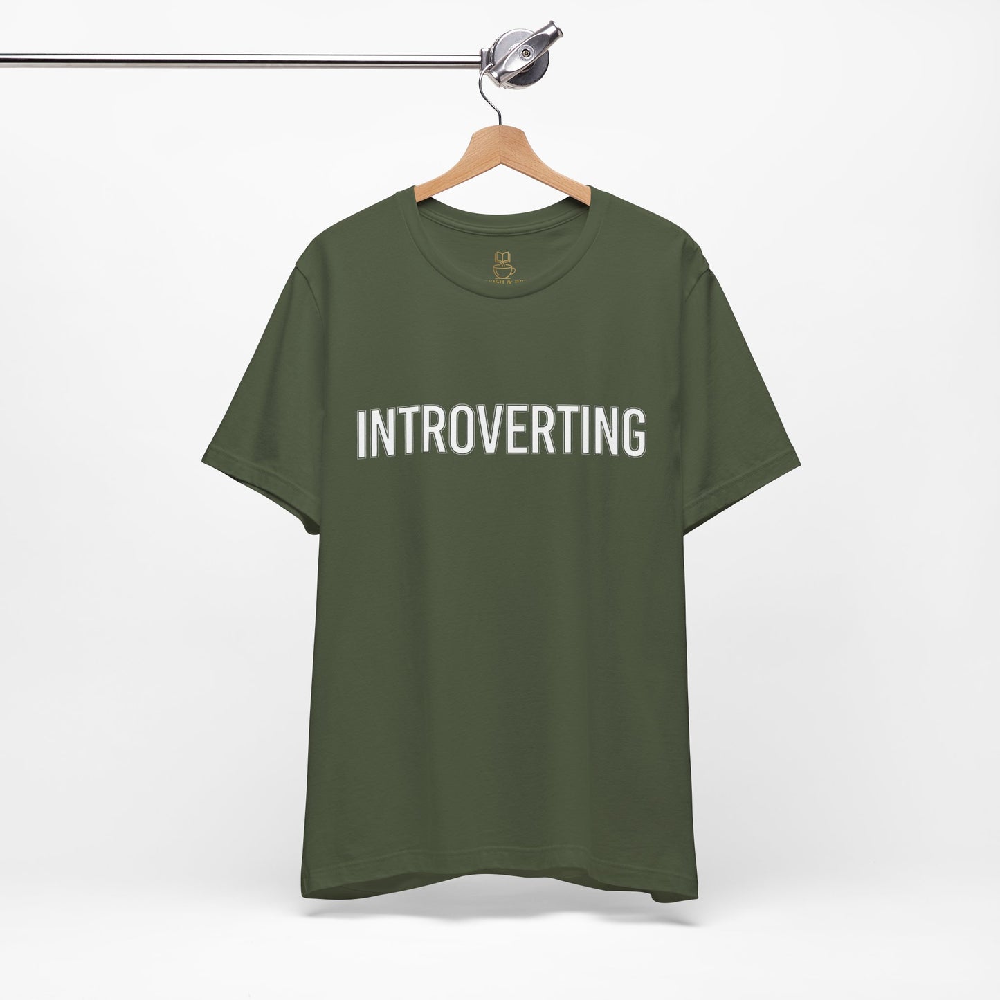 Introverting T-Shirt — Minimalist 'INTROVERTING' Graphic Tee for Introverts