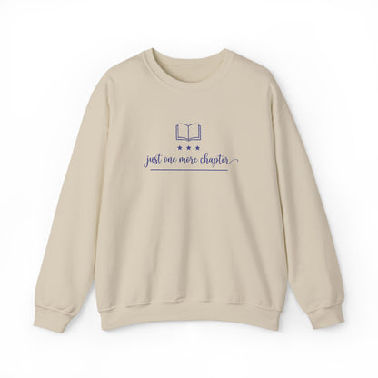 Just One More Chapter Embroidered Sweatshirt Printify