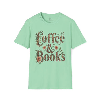 Coffee and Books T-Shirt – Cozy Book Lover Graphic Tee