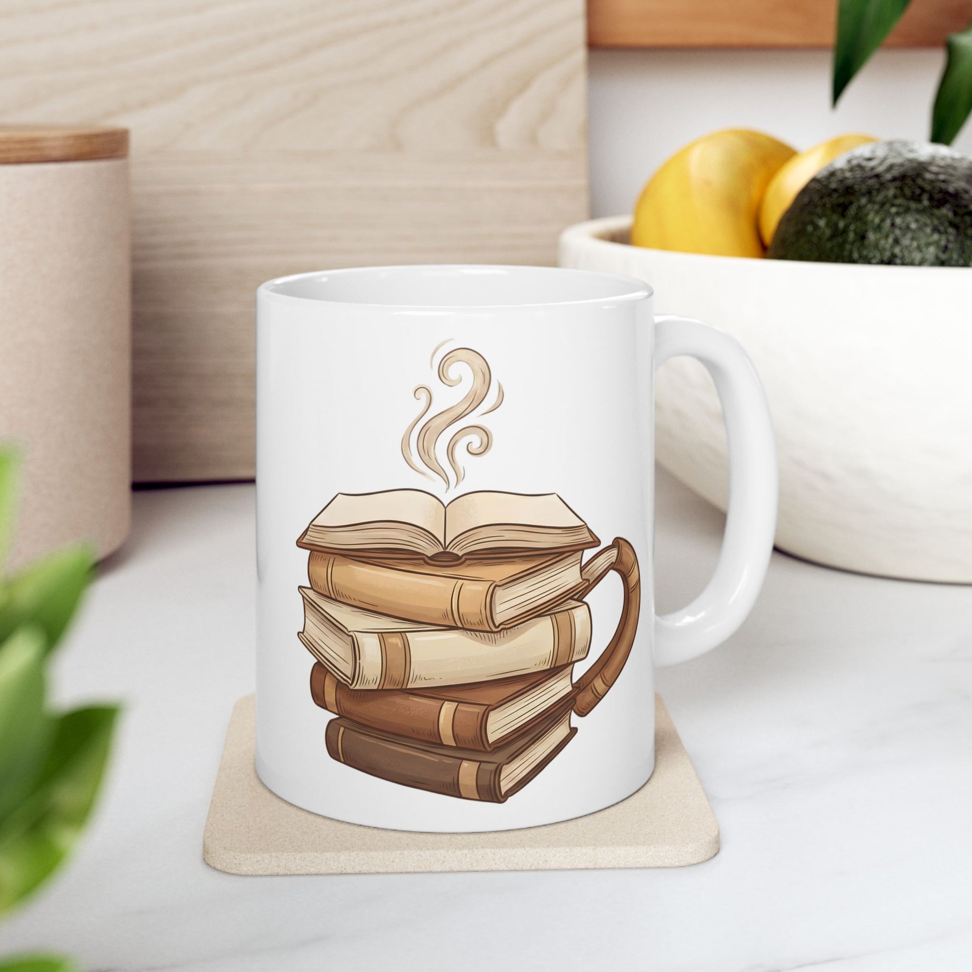 Book Lover Coffee Mug – Books Shaped as Coffee Cup Design - BOOKISH & BREW