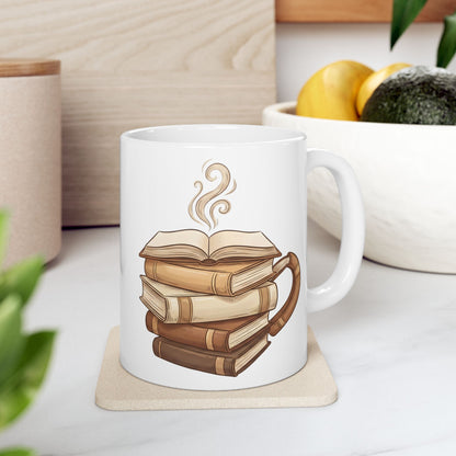 Book Lover Coffee Mug – Books Shaped as Coffee Cup Design - BOOKISH & BREW