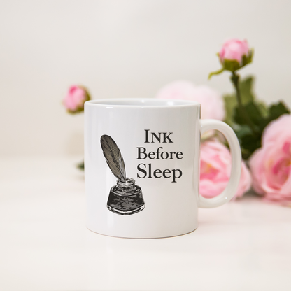 Ink Before Sleep Mug | Writer Dark Academia Coffee Cup | Literary Gothic Gift - BOOKISH & BREW