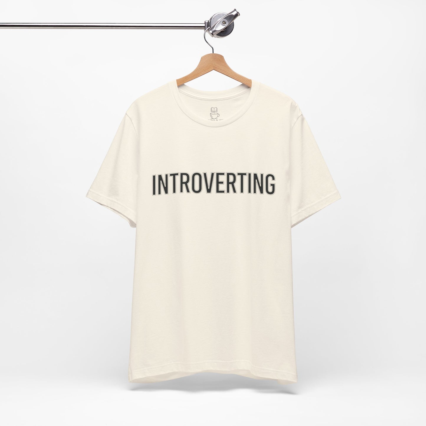 Introverting T-Shirt — Minimalist 'INTROVERTING' Graphic Tee for Introverts