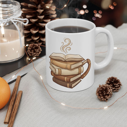 Book Lover Coffee Mug – Books Shaped as Coffee Cup Design - BOOKISH & BREW