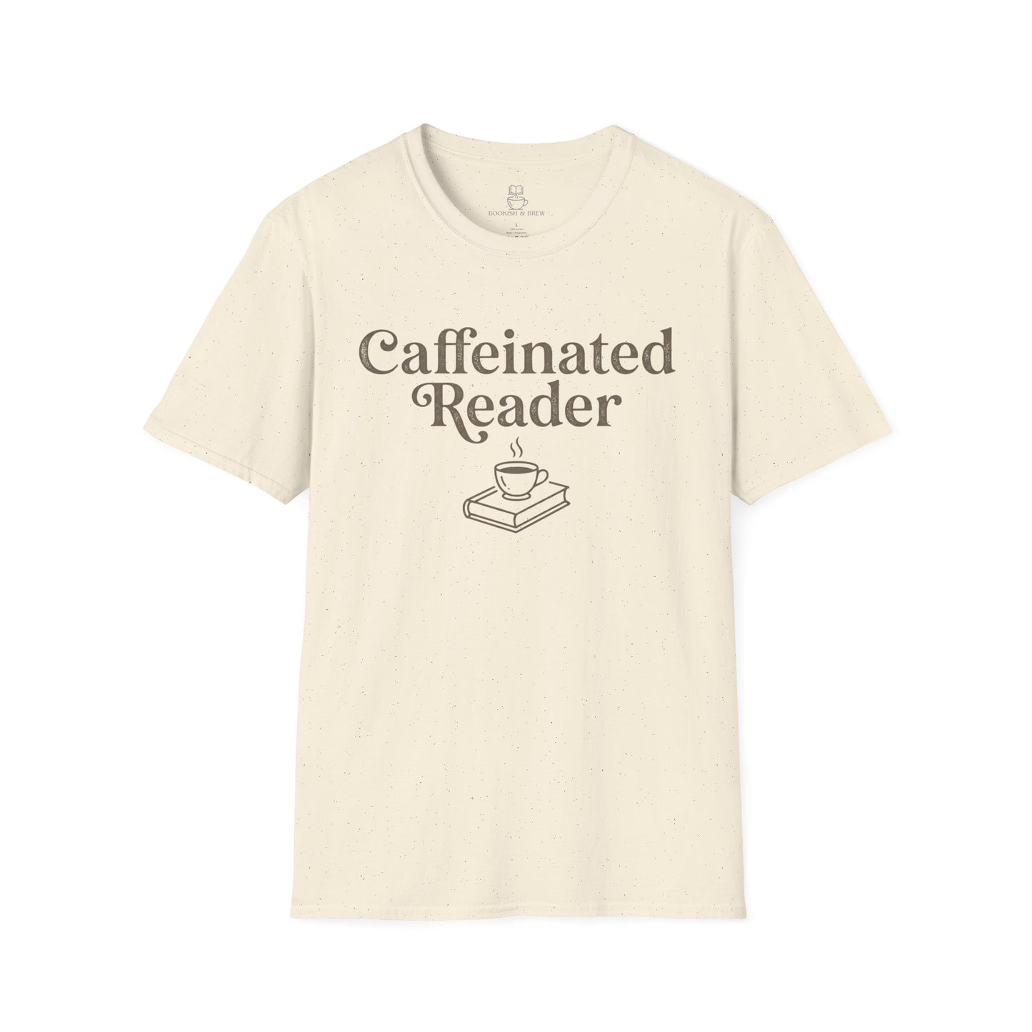 Caffeinated Reader T-Shirt – Book Lover Coffee Tee - BOOKISH & BREW
