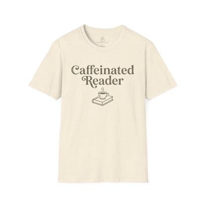 Caffeinated Reader T-Shirt – Book Lover Coffee Tee - BOOKISH & BREW