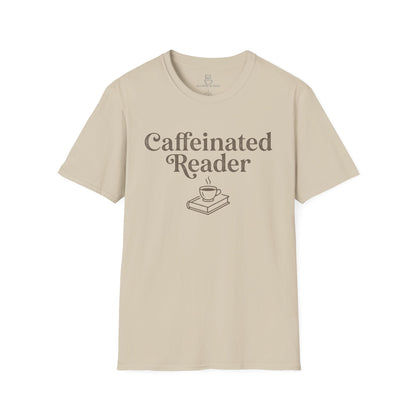 Caffeinated Reader T-Shirt – Book Lover Coffee Tee - BOOKISH & BREW