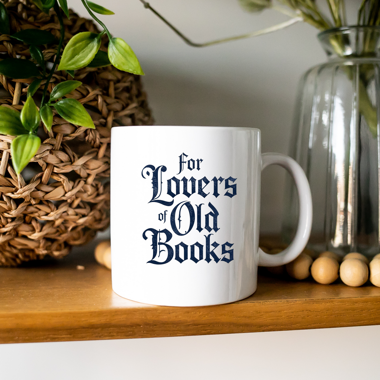 For Lovers of Old Books Mug | Vintage Dark Academia Coffee Cup | Book Lover Gift - BOOKISH & BREW
