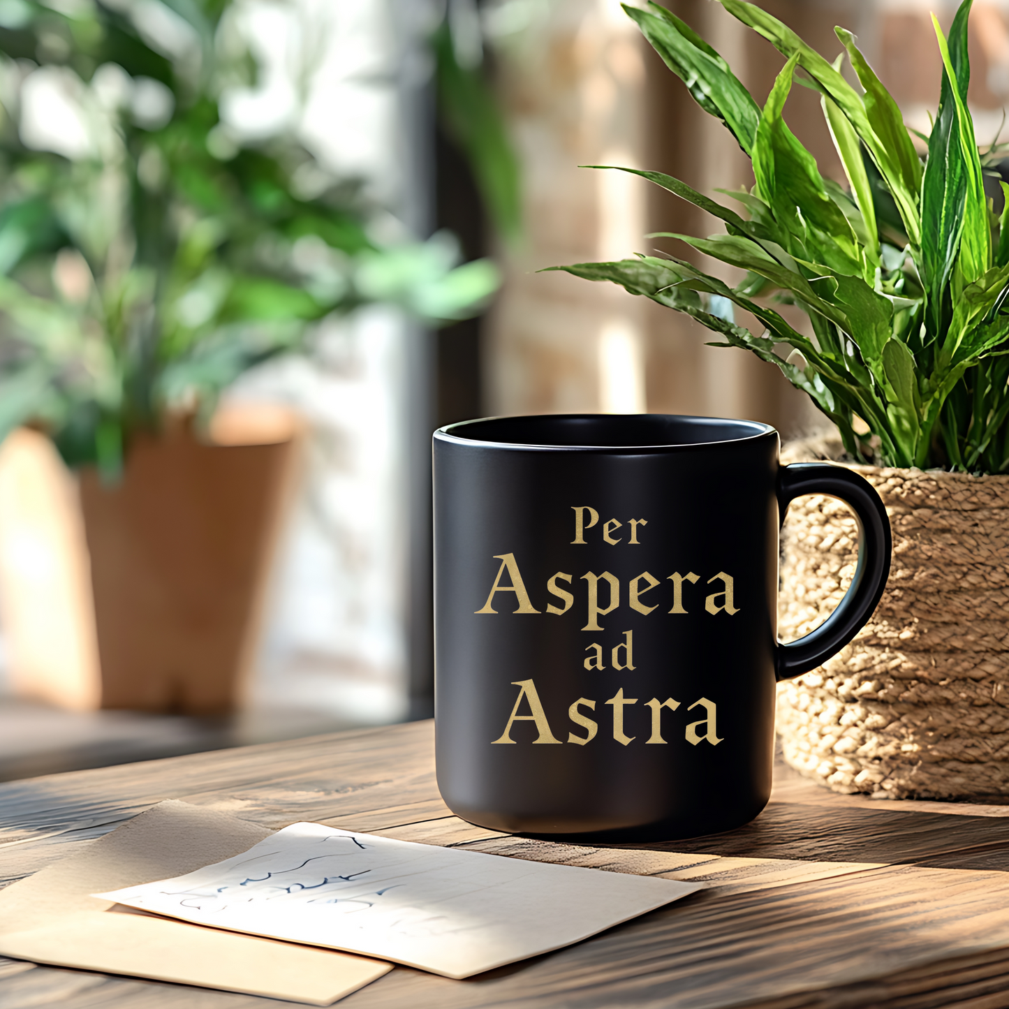 Per Aspera ad Astra Mug | Latin Quote Dark Academia Coffee Mug | Literary Gift - BOOKISH & BREW