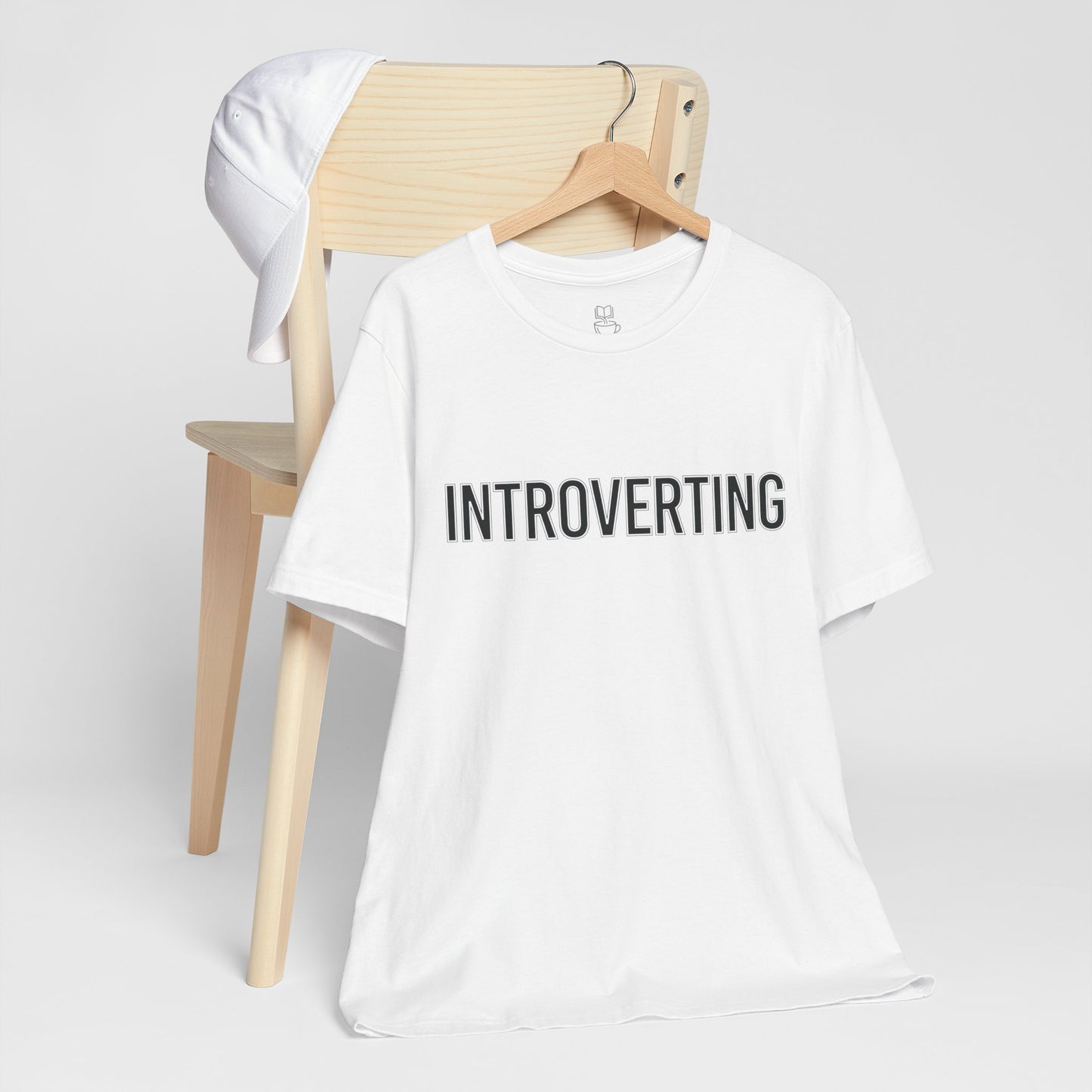 Introverting T-Shirt — Minimalist 'INTROVERTING' Graphic Tee for Introverts
