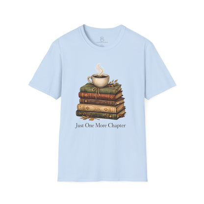 Just One More Chapter T-Shirt – Cozy Book Lover Tee