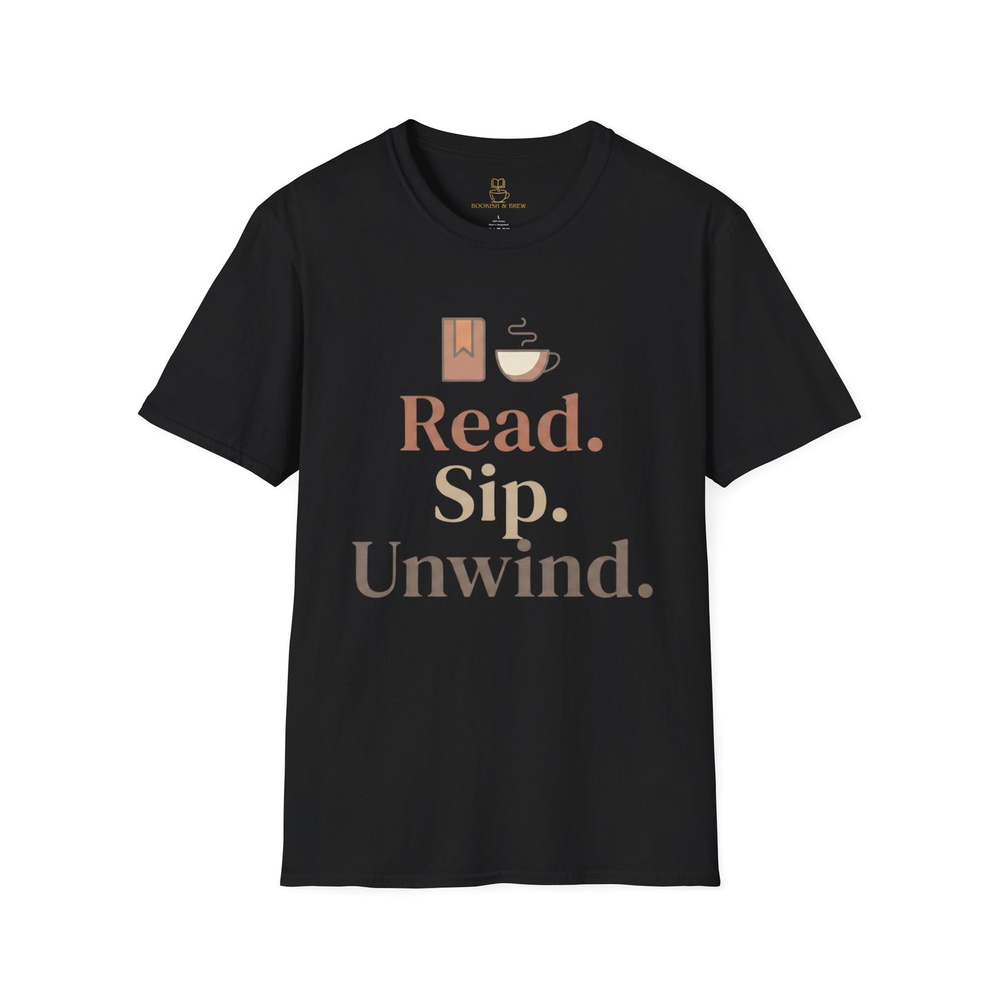 Read Sip Unwind T-Shirt – Cozy Book and Coffee Tee - BOOKISH & BREW