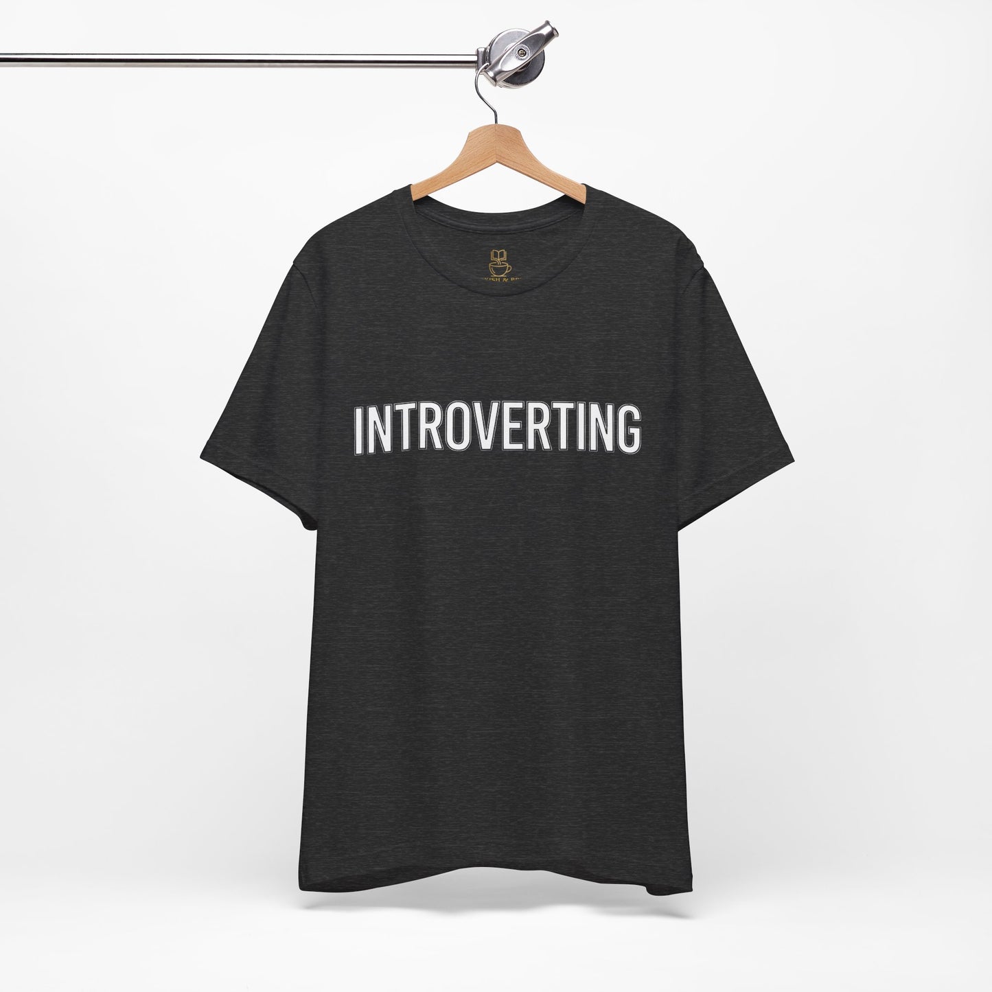 Introverting T-Shirt — Minimalist 'INTROVERTING' Graphic Tee for Introverts