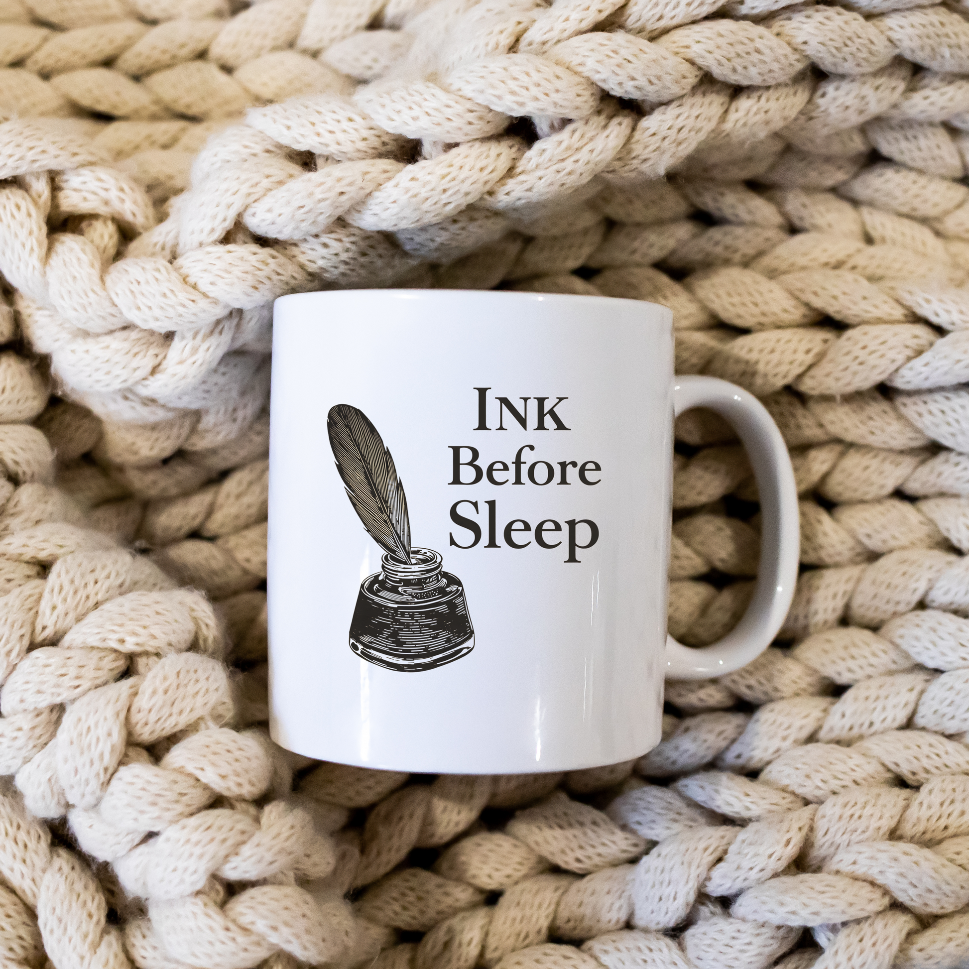 Ink Before Sleep Mug | Writer Dark Academia Coffee Cup | Literary Gothic Gift - BOOKISH & BREW
