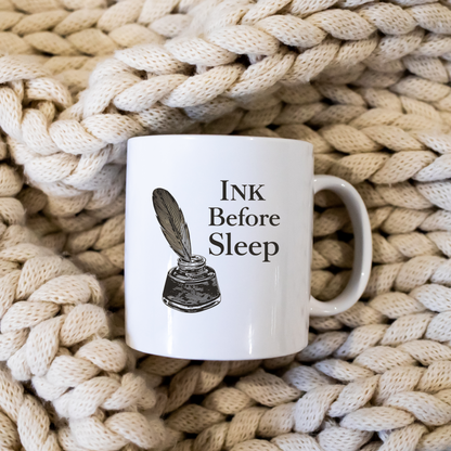 Ink Before Sleep Mug | Writer Dark Academia Coffee Cup | Literary Gothic Gift - BOOKISH & BREW
