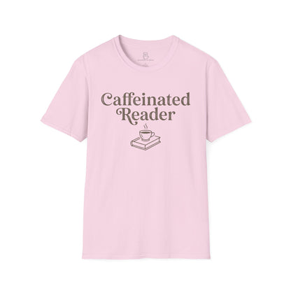 Caffeinated Reader T-Shirt – Book Lover Coffee Tee - BOOKISH & BREW